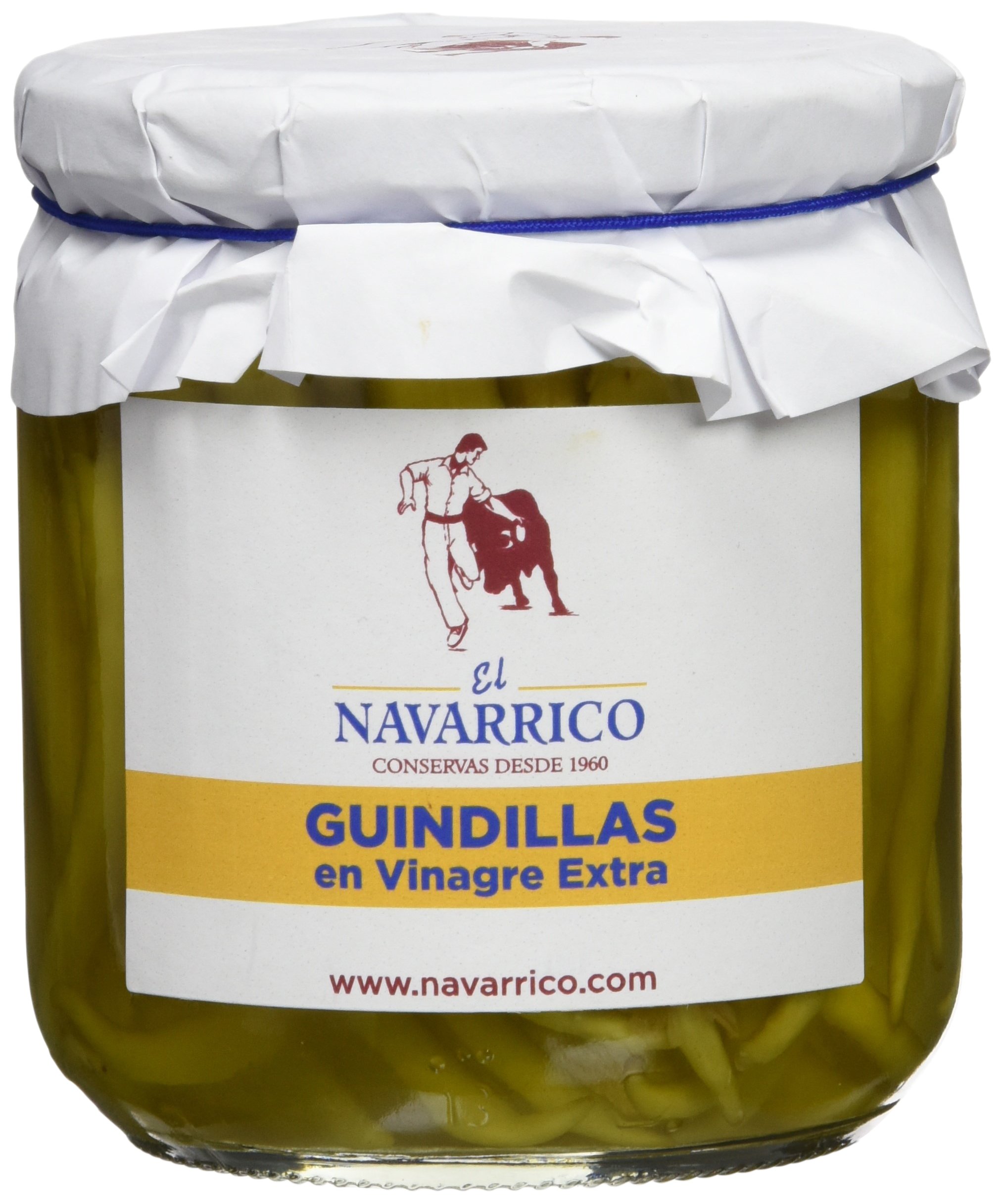 El Navarrico Guindillas en Vinagre Extra - Paquete de 3 x 300 gr - Total: 900 gr