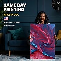 Vista 4 de Impresión de póster personalizado premium en papel de calidad fotográfica de 22" x 28" - Impresión de pósteres personalizados el mismo día - Póster