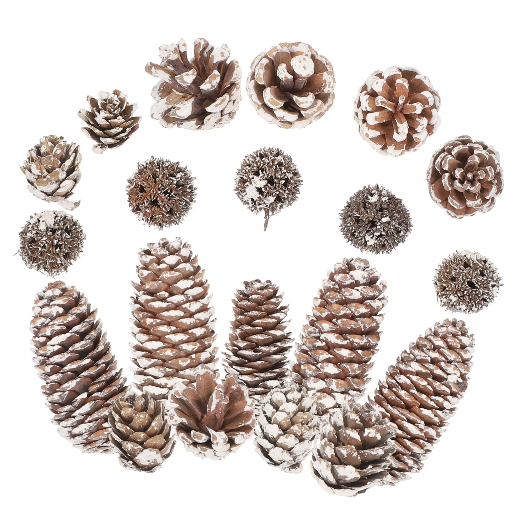 VILLCASE 4ensembles Set Pignes Naturelles Séchées pour Décoration Matériaux De Fête pour De Table Et Décorations De