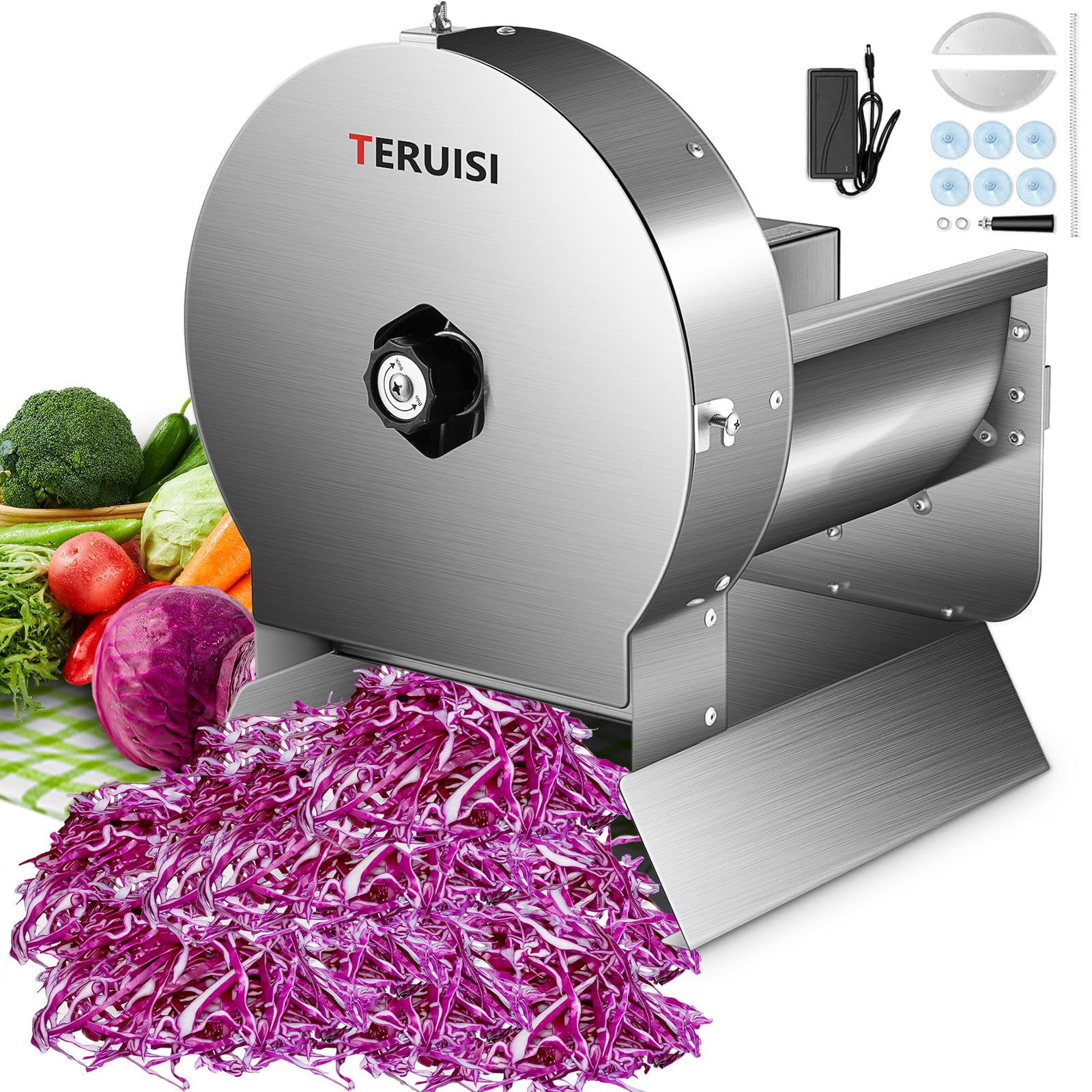 Amazon.com: TERUISI Electric Vegetable Slicer, 120W Commercial