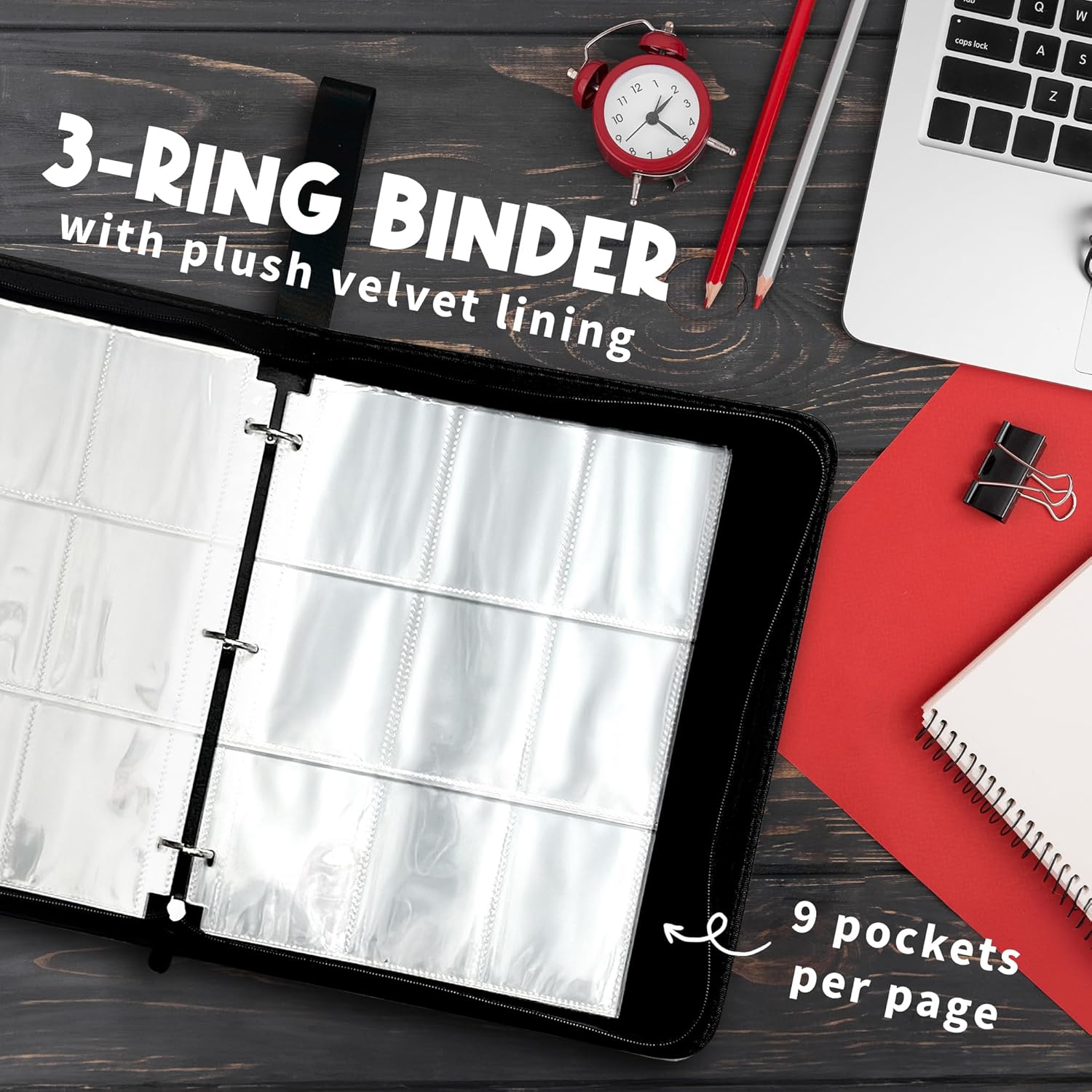 Trading Card Binder, 900 Double Sided Pocket, 9 Pocket Card Collection Binder, Binder for Cards, Collector Card Binder, Collectible Trading Card Albums, Cases and Sleeves
