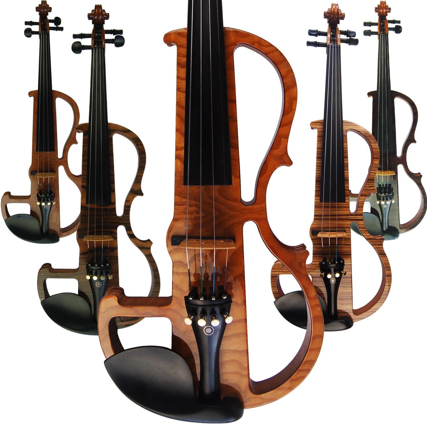 Aliyes Handmade Professional Silent Electric Violin 4/4 Full Size Professional Solid Wood Student Violin For Beginner Violin Kit String,Shoulder Rest,Rosin-N1901