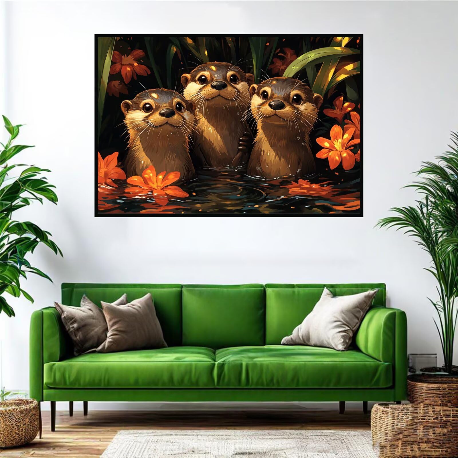 Puzzle 4000 Teile Erwachsene Otter 141x87cm,4000pcs Klassische Puzzles Tier Anspruchsvoll Jigsaw Spielzeug Puzzlespiel Lernspiel Impossible Holzpuzzle Geeignet für alle Altersgruppen Geschenk P-658