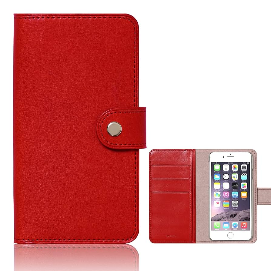 栃木レザー　レッド　iPhoneケース　2枚ポケット付き　手帳型　本革 Amazon.co.jp: 13 Pro 用 ケース 手帳型 1個入り スマホケース