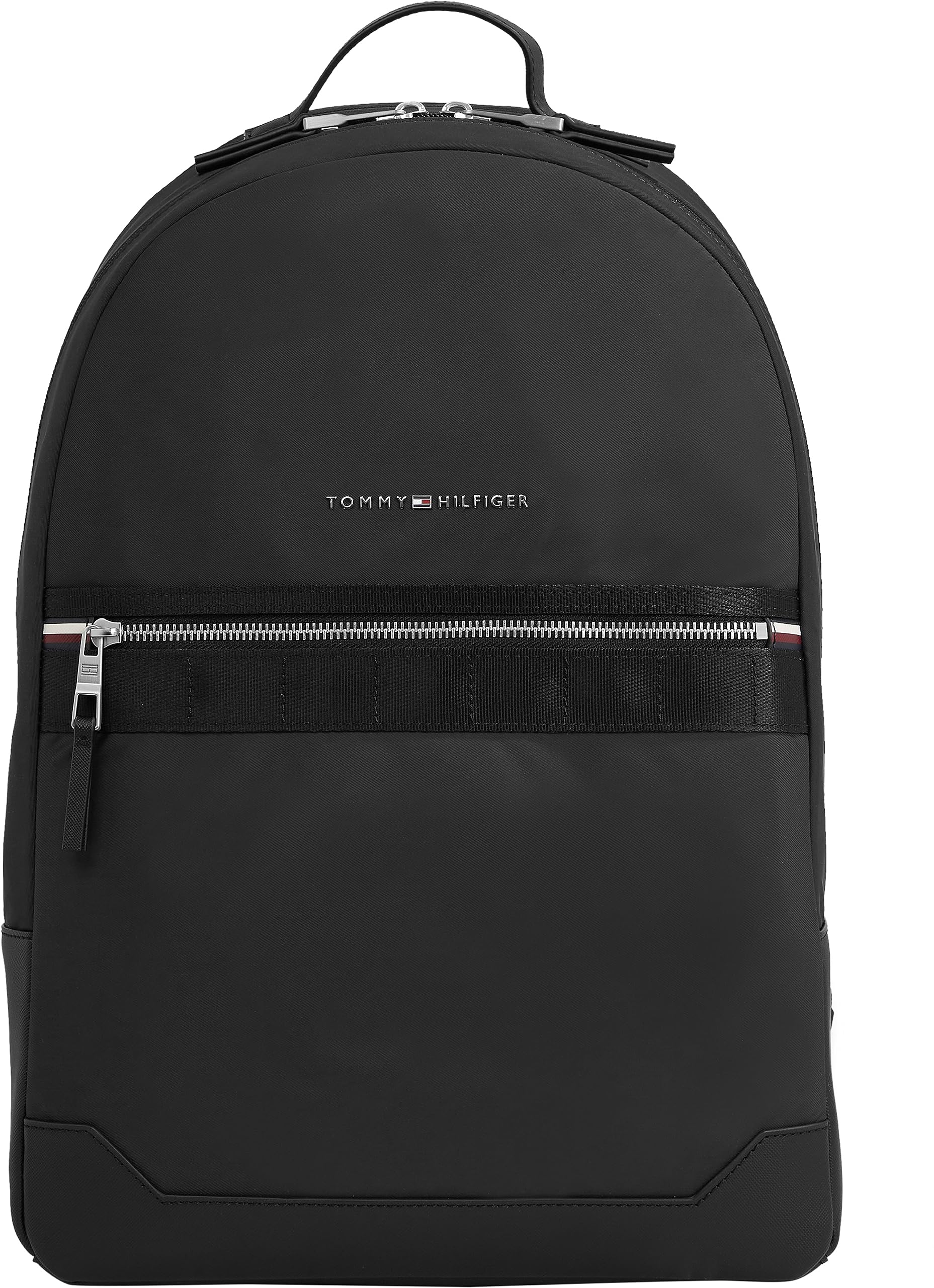 Tommy Hilfiger Men's Black Backpacks, One Size, Polyester Backpack