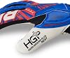 Guantes de portero de fútbol Rinat Egotiko Vengador Turf, corte plano, palma de látex, dorso estampado, correa sublimada, ajuste profesional 7