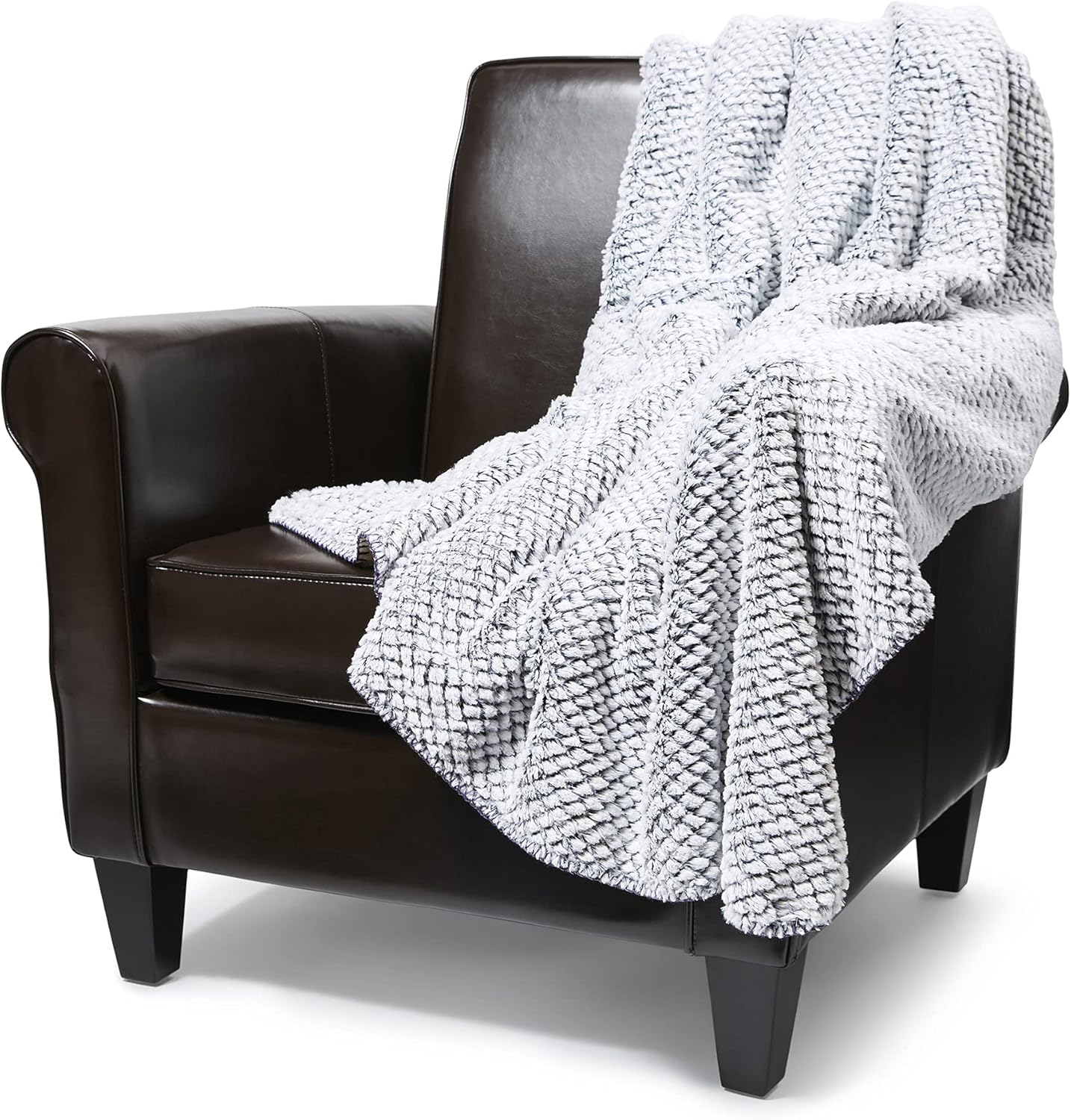 Regal Comfort Faux Fur Sherpa Throw Blanket 50" x 70" Soft & Plush, Warm & Fuzzy