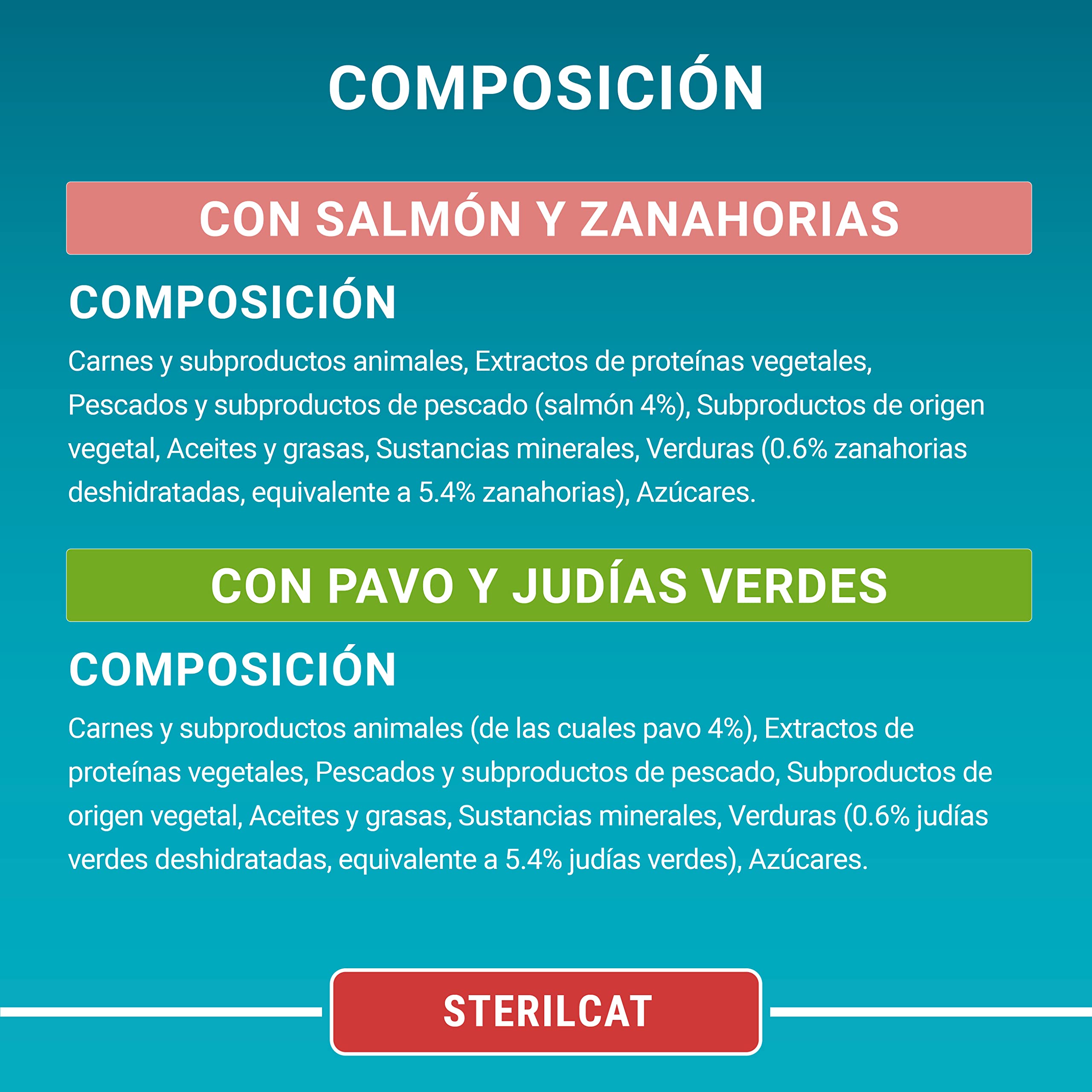 PURINA ONE Sterilcat, Comida Húmeda para Gato Esterilizado Adulto, Trocitos en Salsa, Surtido de Salmón y Pavo, 12 Packs de 4 Sobres de 85 g. (48 sobres)
