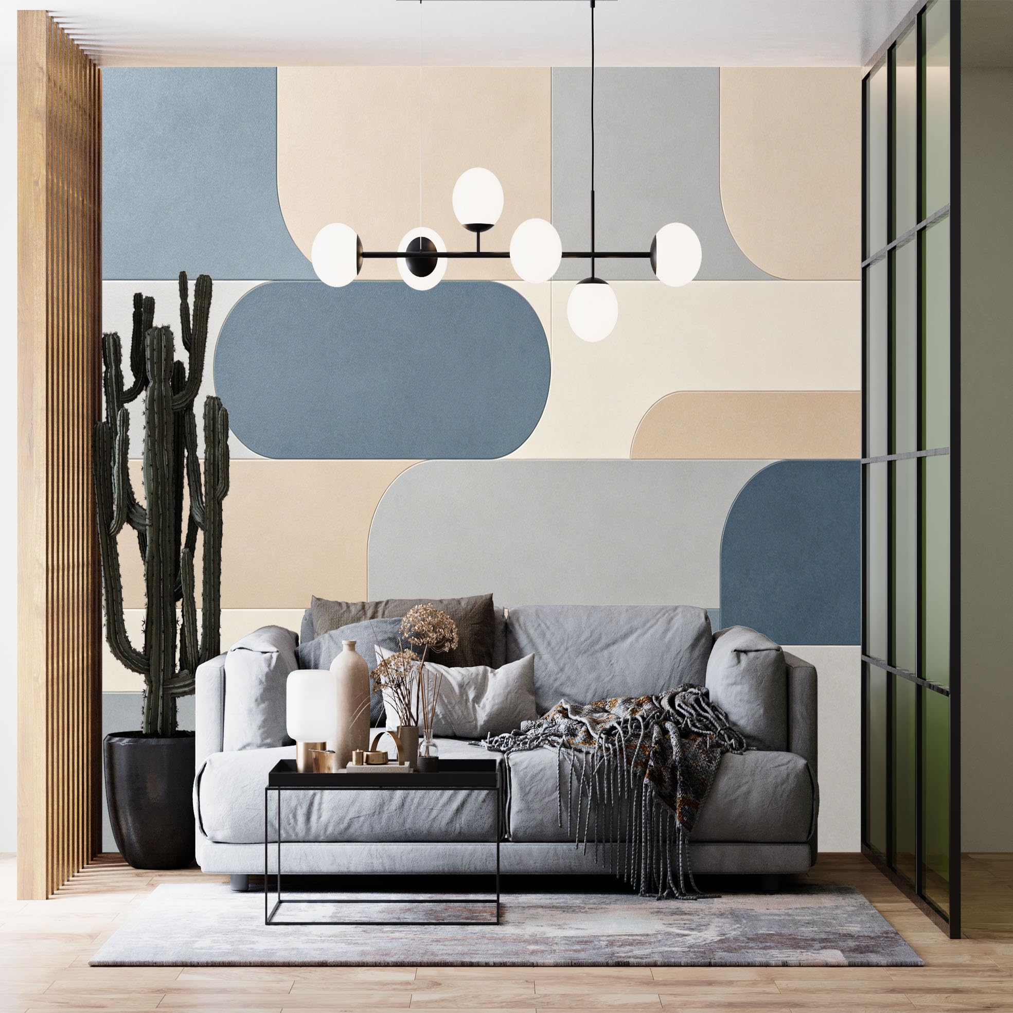 Papier peint bohème intissé sur mesure panoramique grand format pour décoration murale 3D