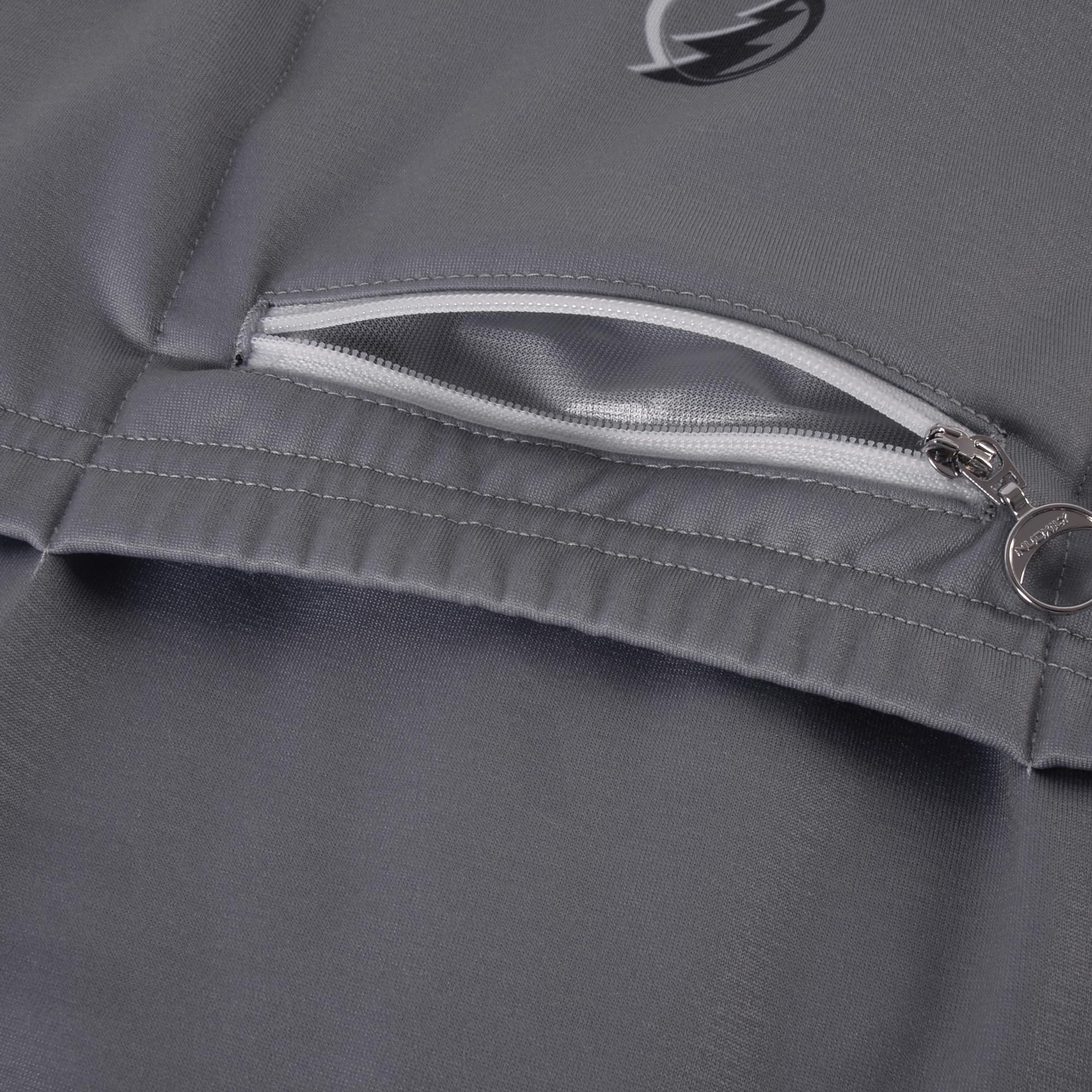 NUCKILY Thermo-Radtrikot für Herren, langärmelig, mit Fleece gefüttert, Fahrradjacke mit Taschen für den Winter und kaltes Wetter, Fahrradbekleidung, MI0042, Hellgrau, Größe L