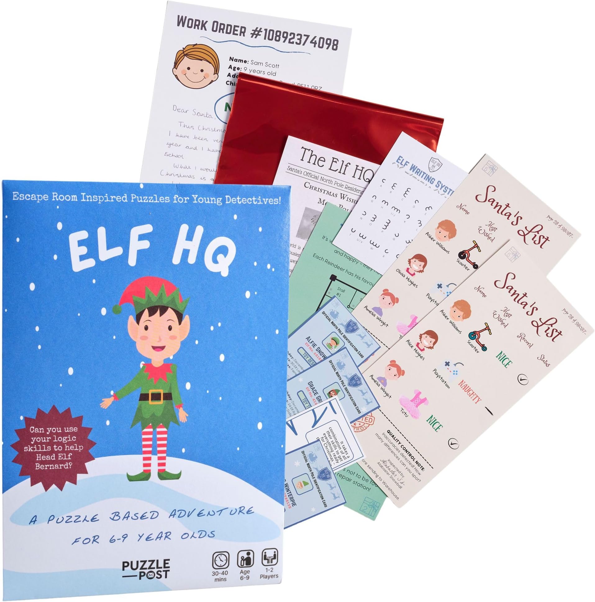 Escape Room Game For Children | Real Life Puzzle Mystery | Christmas game | Stocking Filler |The Perfect Present/Gift | Ages 6-9