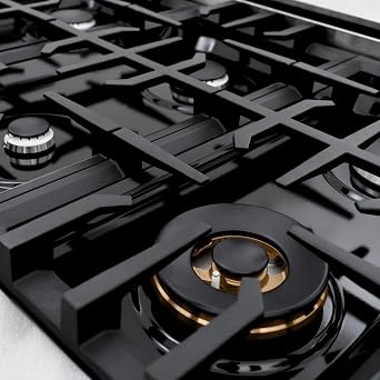 ZLINE 36 in. 5.2 cu. ft. Classic Dual Fuel Range with 6 Burner Gas Cooktop and Electric Convection Oven in Satin Stainless Steel (CDRS-36)