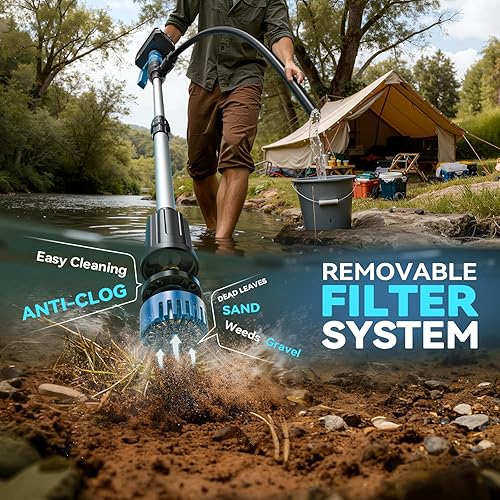 Miniatura 4 de Ecarke Bomba de transferencia de agua inalámbrica de 840 GPH compatible con Makita de 18 V (solo herramienta), sin escobillas, apagado automático,