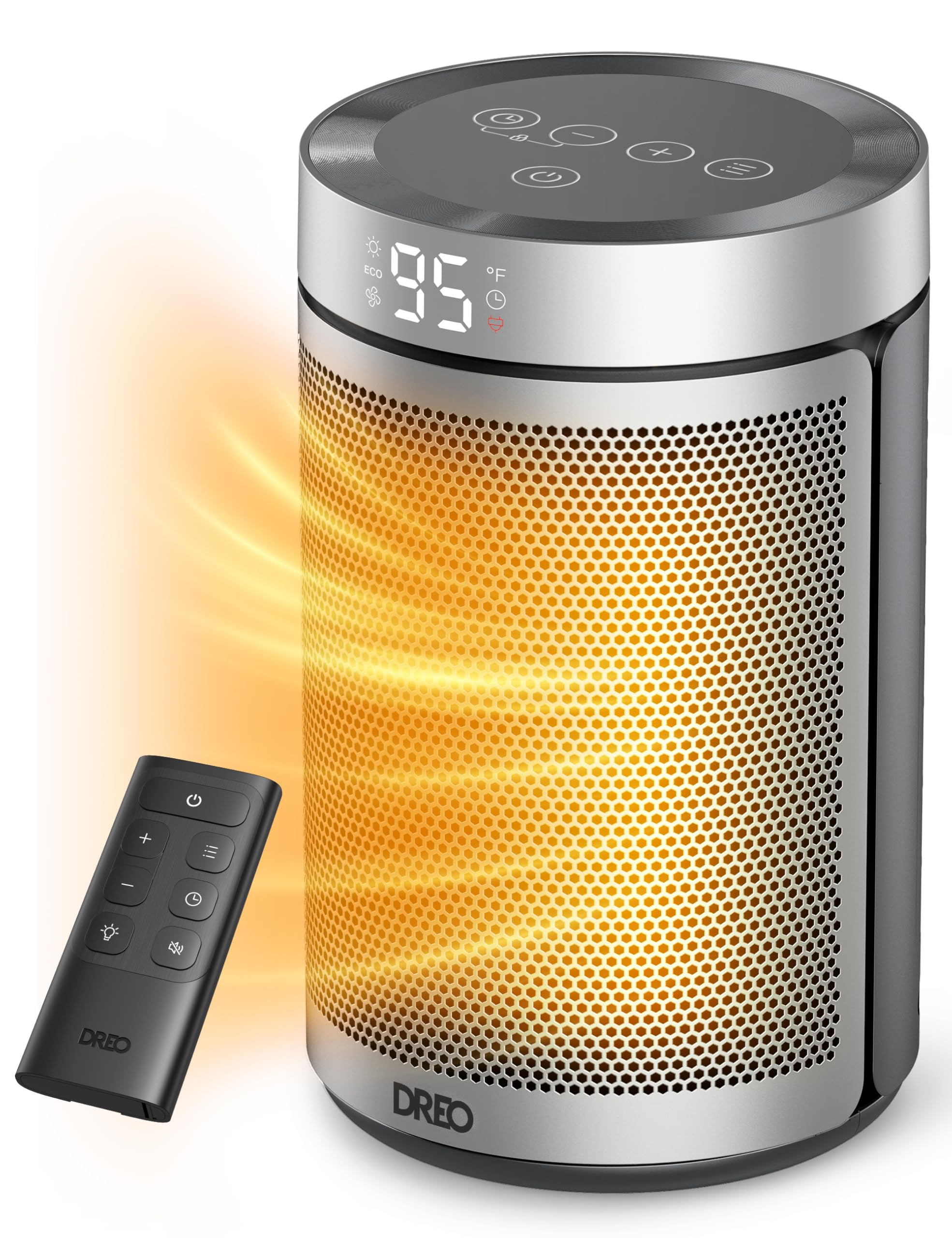 Dreo Portable Electric Space Heater with Thermostat and Remote, 2024