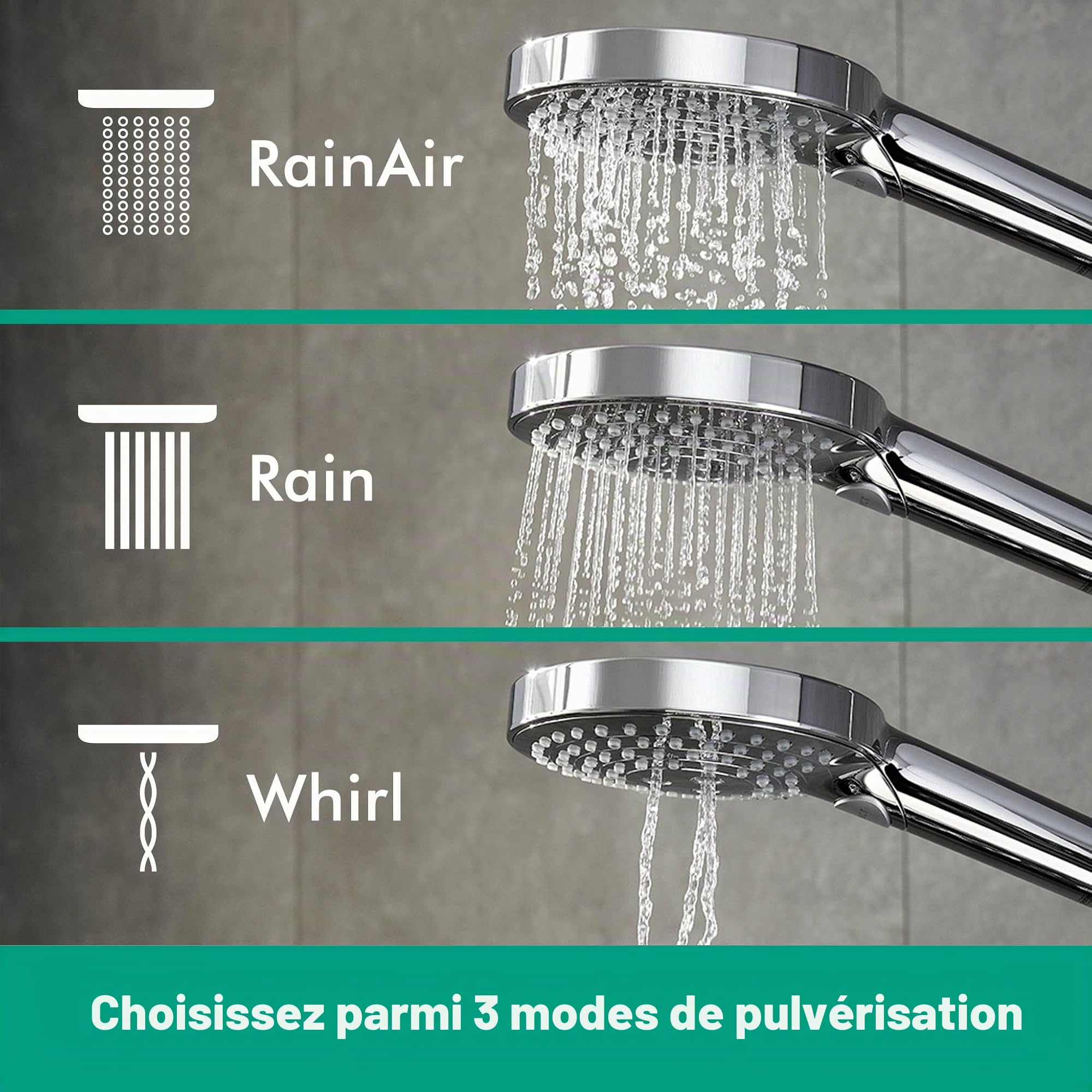Hansgrohe Raindance Select S Douchette à main 120 3jet chromé Douchette seule