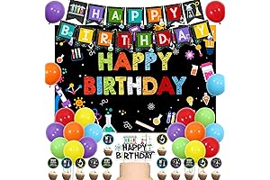 JOYMEMO Science Birthday Party Decorations for Boy Girl - Science Themed Birthday Party Kit