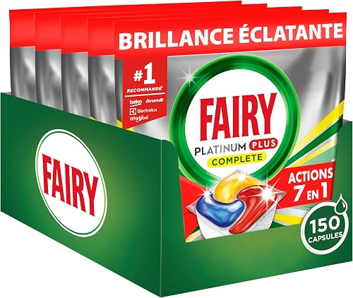 Fairy Platinum Plus Dishwasher Tablets Lemon, 150 Capsule… - 1