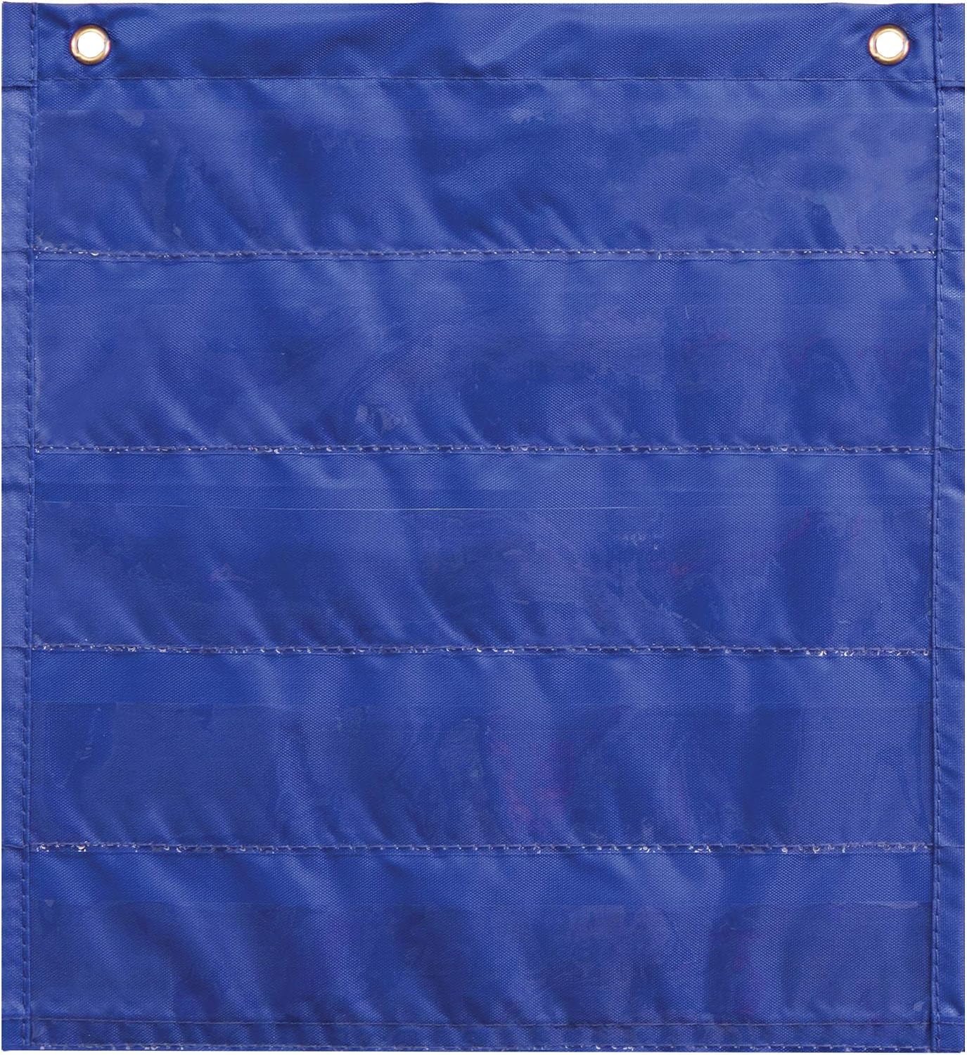 Carson Dellosa Daily Standards Pocket Chart—Blue Hanging Wall Organizer With 5 Pockets, Hands-On Teaching Tool for Classroom and Homeschool (13" x 14")
