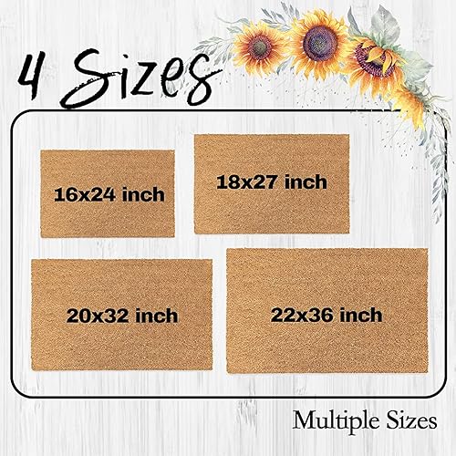 Miniatura 3 de jcyif Tapete personalizado con texto de logotipo de monograma, tapete de bienvenida personalizado con 33 plantillas, parte trasera de goma