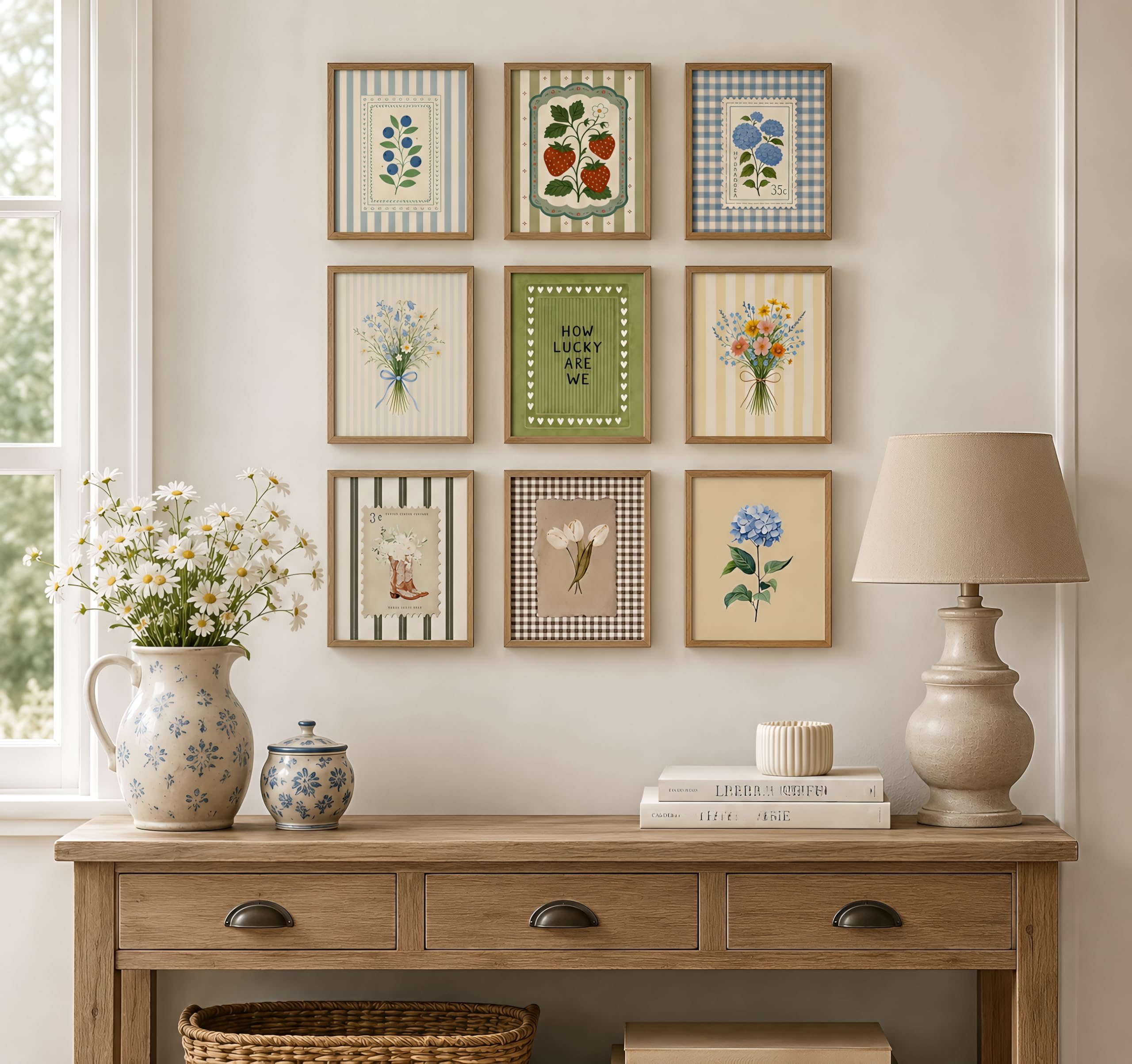 The Best Wall Art Prints to Buy in 2026 3 Yudinbin Vintage Floral Art Set of 9 Cottagecore Botanical Prints 8x1 — product photo