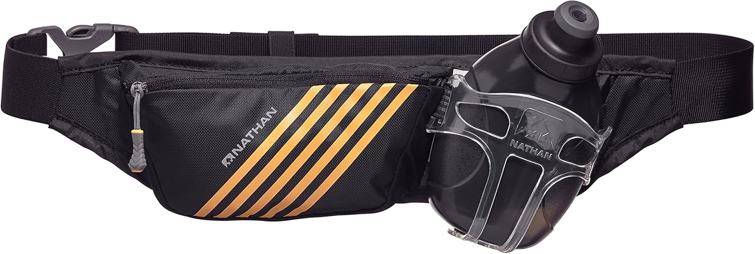 Nathan Swift Hydration Belt with 10 oz Flask & Zip Pocket for Runners Nathan Swift Hydration Belt with 10 oz Flask & Zip Pocket for Runners