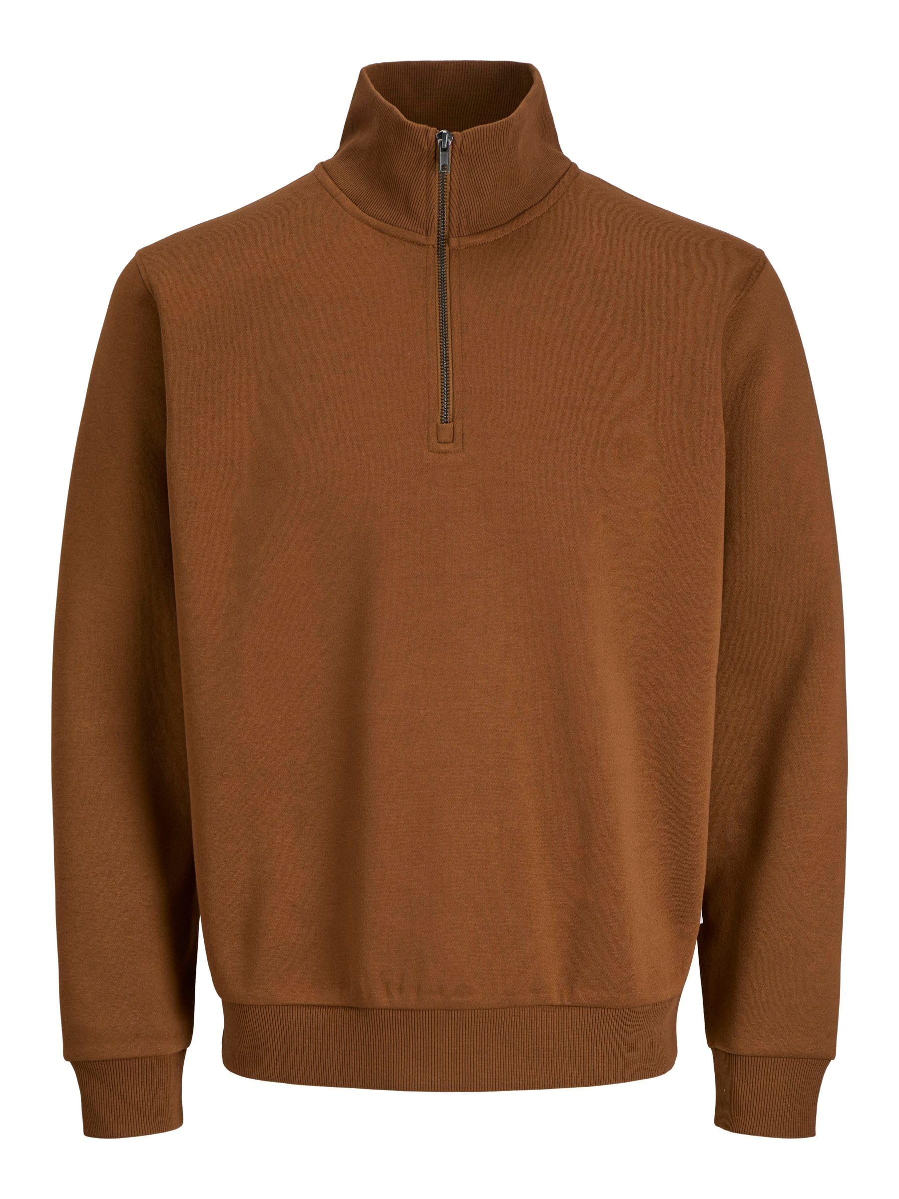 Jack & Jones Mens Jjebradley Sweat Half Zip Noos, Monks Robe, S UK