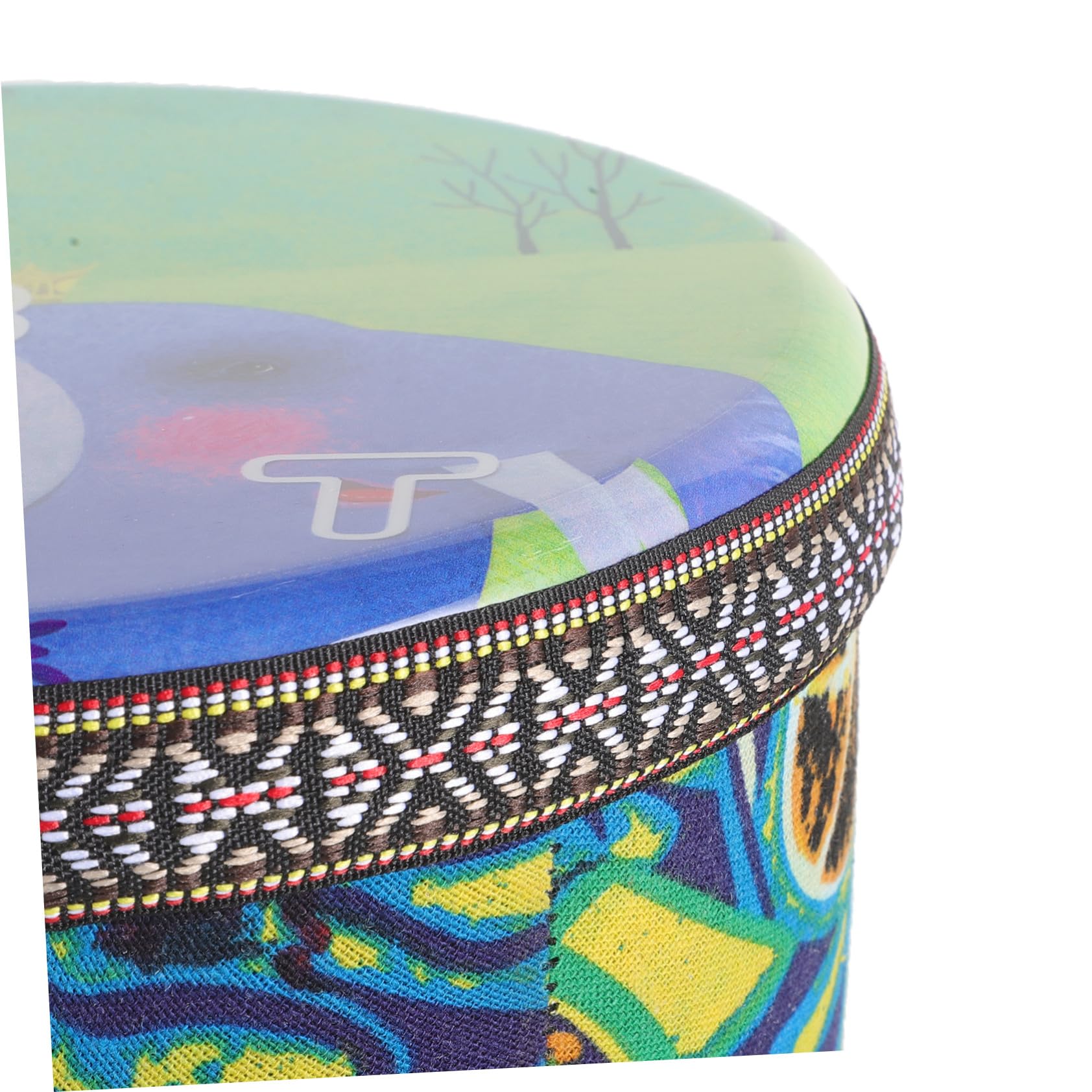 BESPORTBLE Djembe Dipinto Resistente e Anticorrosione Strumento Percussione per Adulti per Performance Musicali e Feste