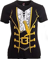 Vista 30 de Camiseta de disfraz navideño para mujer, camiseta de Halloween y Navidad pirata para mujer