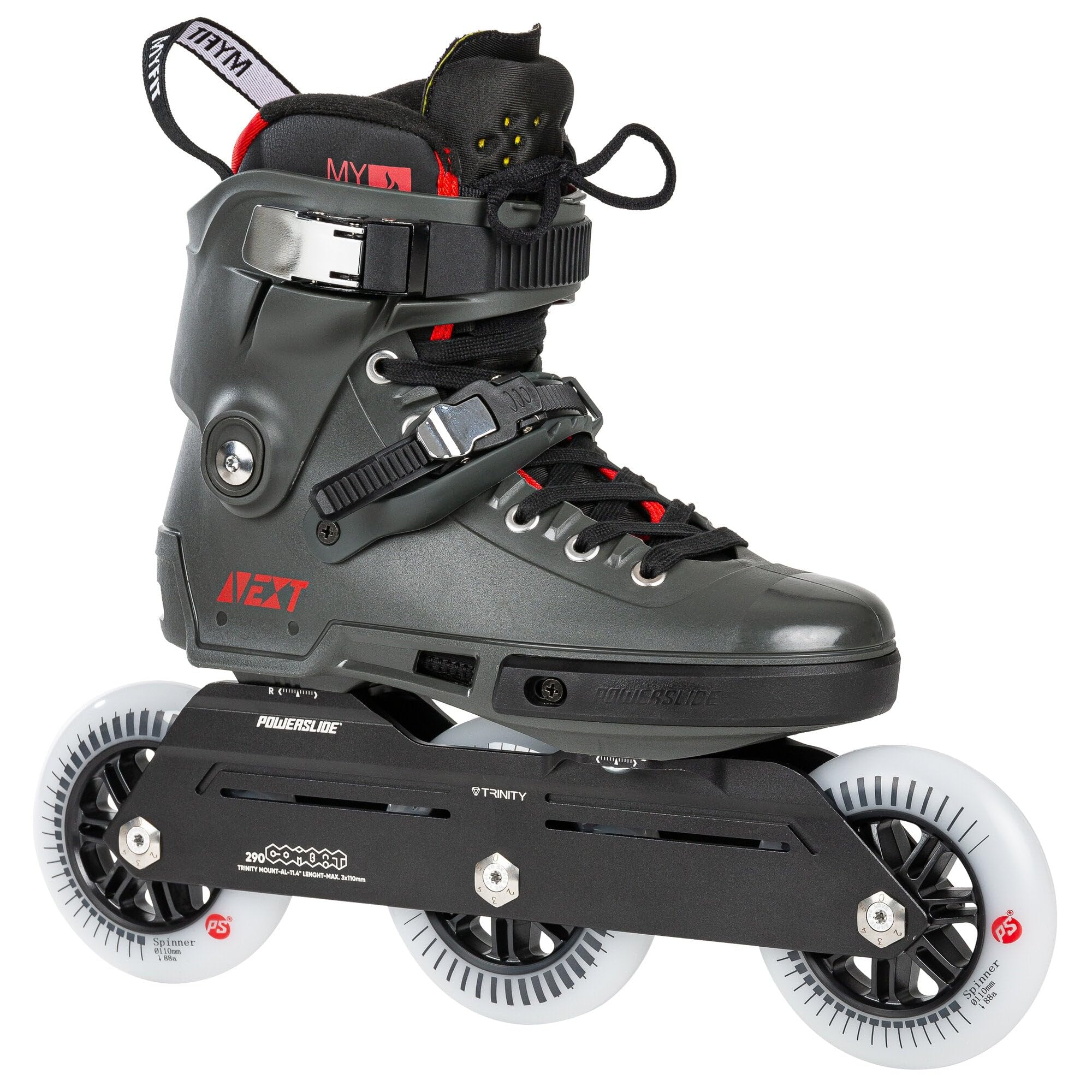 PS Next 110 Skates Charcoal 6.0 - 7.0 (38-39)