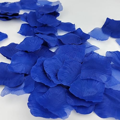 Vista 17 de JHFGJGH 500 exquisitos pétalos de rosa negros, pétalos de rosa de seda con emulación, pétalos de flores artificiales para noches románticas, bodas