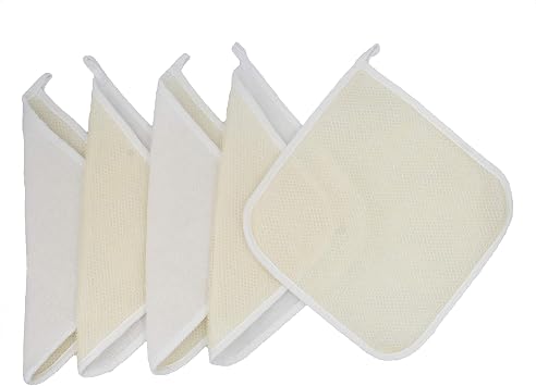 5 Paket Yumu ak Dokuma Ev Spa Banyo Du  Peeling Masaj  Y z V cut Y kama Bezleri,  ift Tarafl  Peeling Ovma ve Yumu ak Havlu Kuma  Havlu