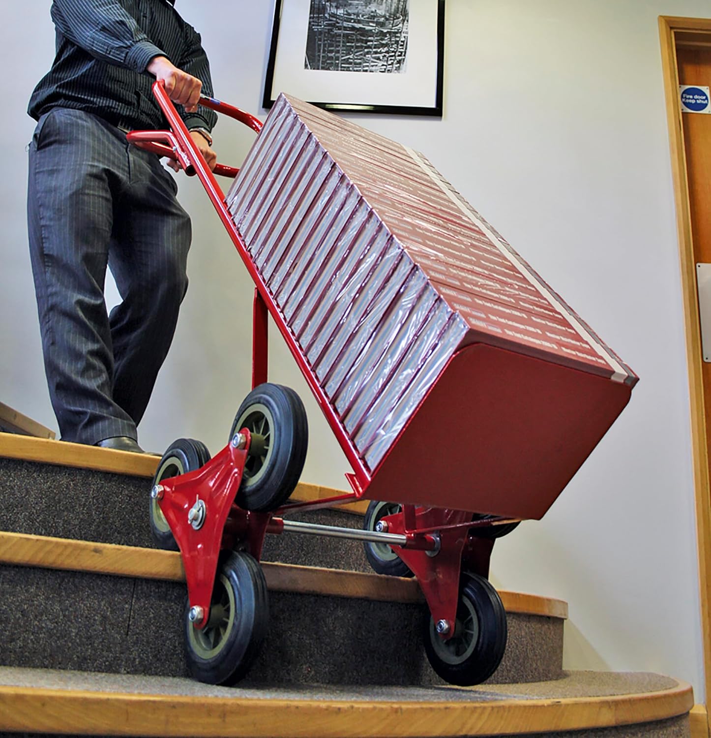 Sealey CST985 Stair Climbing Sack Truck, 150kg Capacity, Red