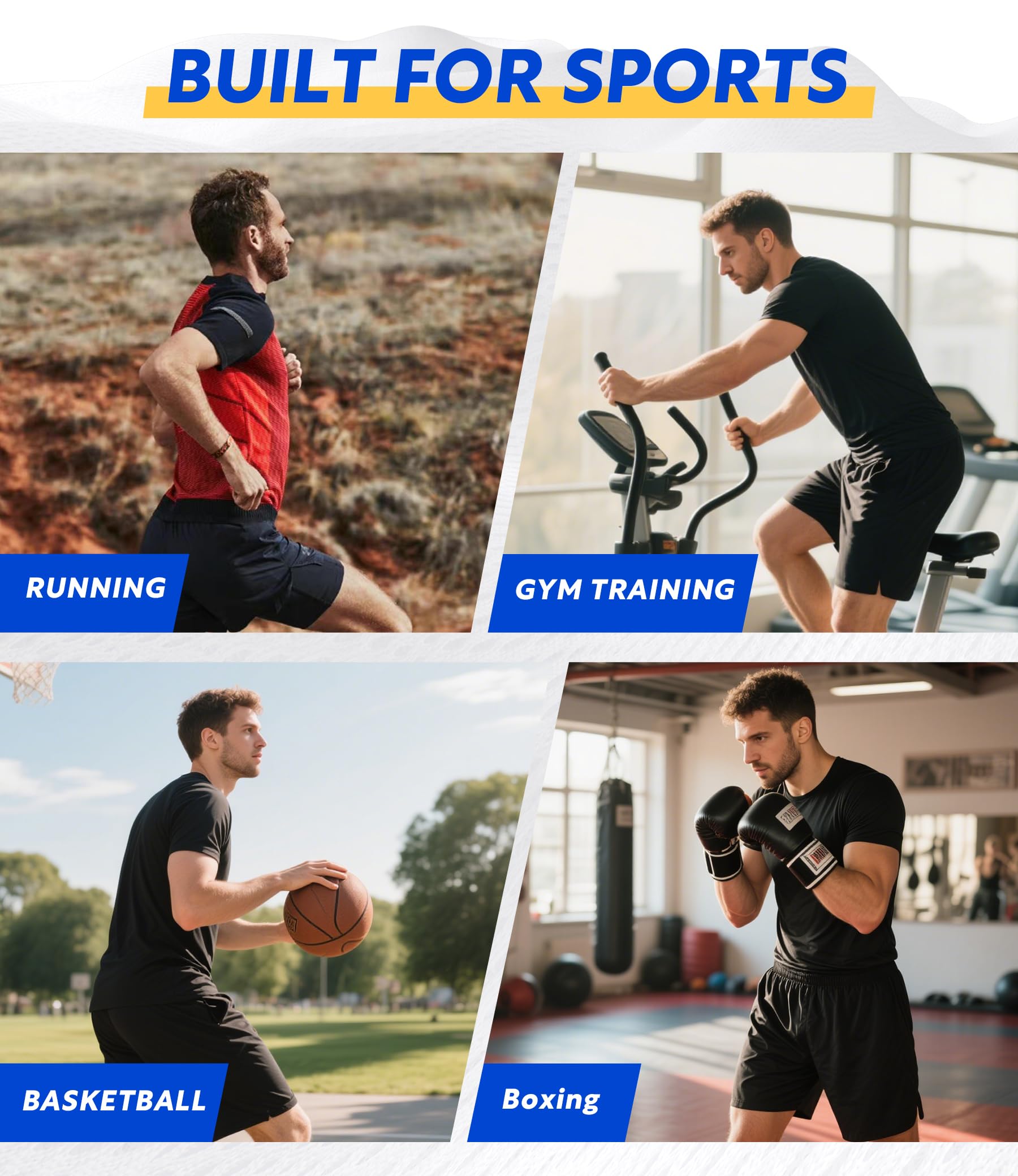 Separatec Pantalones cortos de correr 2 en 1 para hombre con forro de compresión con soporte en U, pantalones cortos de secado rápido para entrenamiento atlético y gimnasio