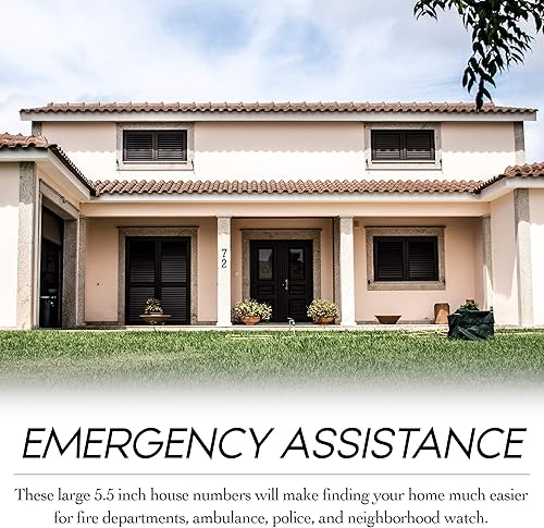 Miniatura 5 de NACH - Números de casa rústicos de hierro fundido