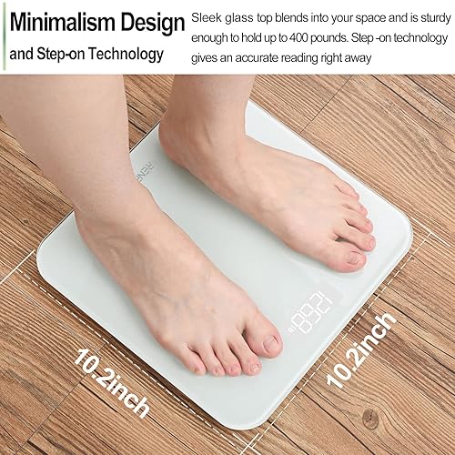 Miniatura 6 de RENPHO Scale for Body Weight, Mechanical Bathroom Weighing Scale, Highly Accurate & Measures Weight up to 400 lb/180kg, Batteries Included,