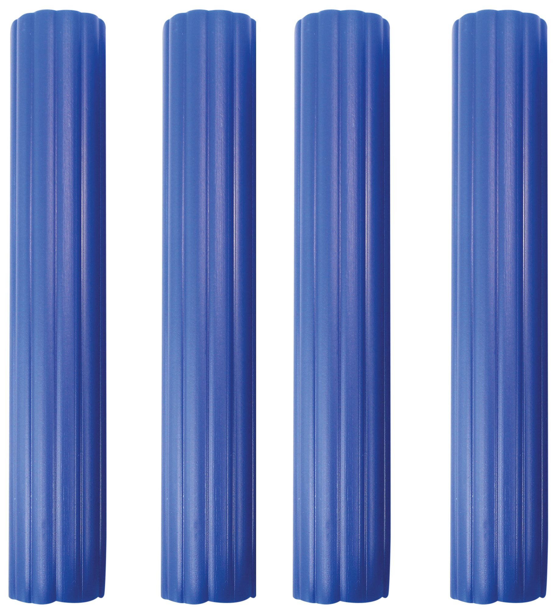 PME 6-Inch Blue Plastic Hollow Pillars, Pack of 4,2.5 x 2.5 x 15 cm