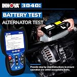 INNOVA 3040RS, OBD2 Scanner, Live Data Streamer, Battery/Alt Tester, Reset Check Engine Light/Brake Light/Oil Light, Free Mechanic Recommended Fix & Parts & Est Repair Cost, Free Updates