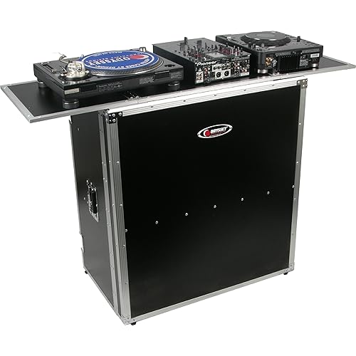 Odyssey FZF5437T Flight Zone 54 Wide, 37 High Foldout Combo Dj Table, Black