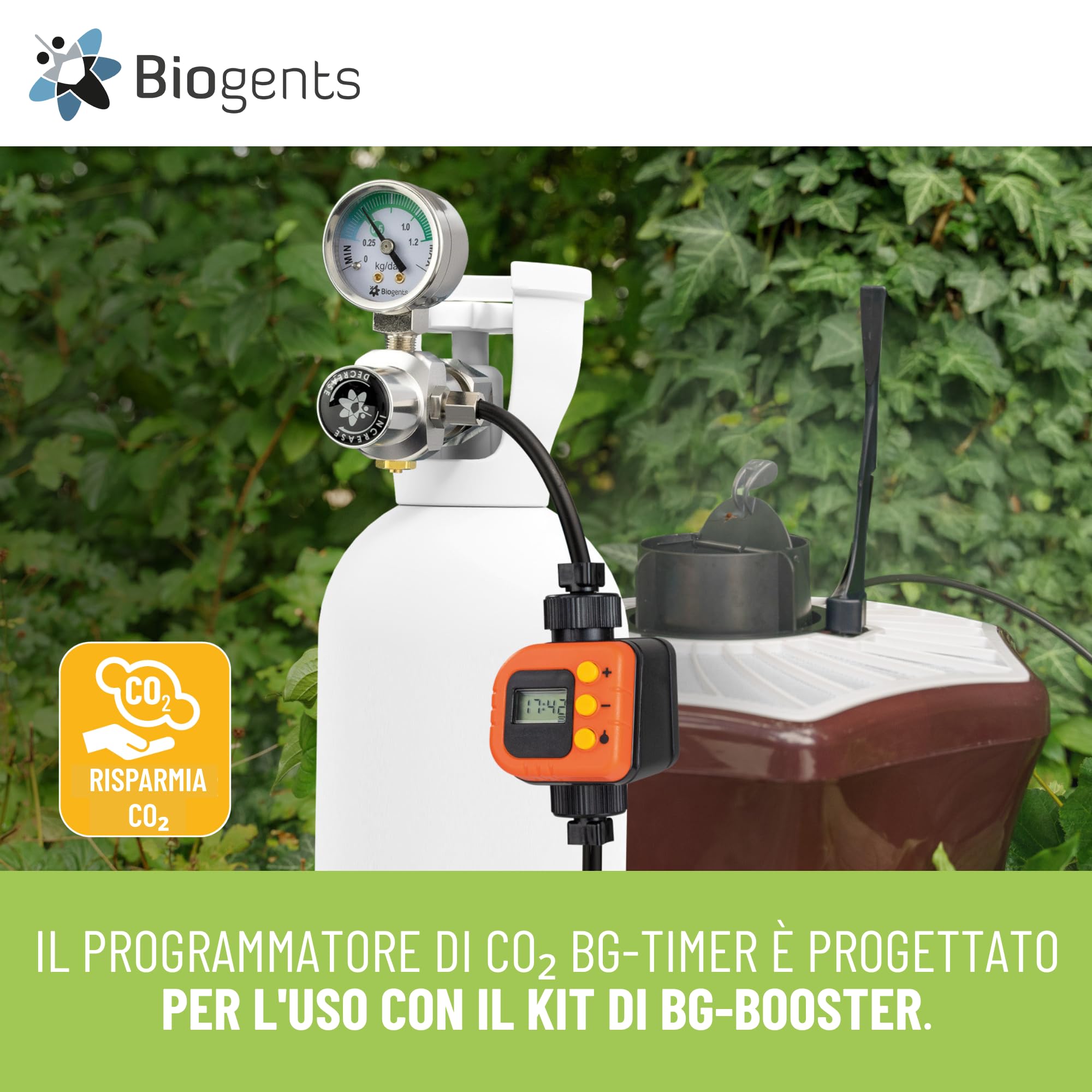 Biogents Biogents-BG-CO2-Timer, Timer per la riduzione del consumo di CO2 di trappole per zanzare Che lavorano con la CO2