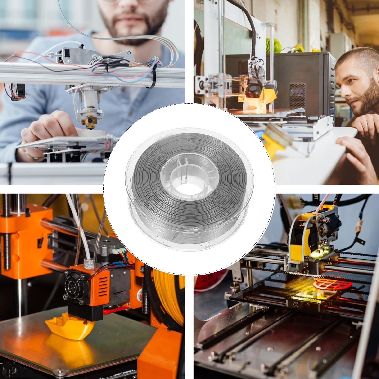 75 Pla Filament für 3d-drucker, Silber, 3d-druck
