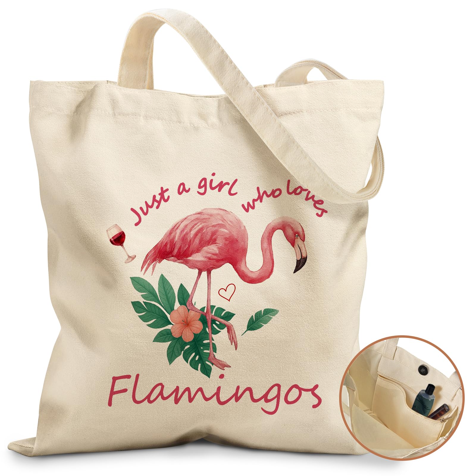 Miss Adola Cute Canvas Tote Bag for Women Girls Animal Lover