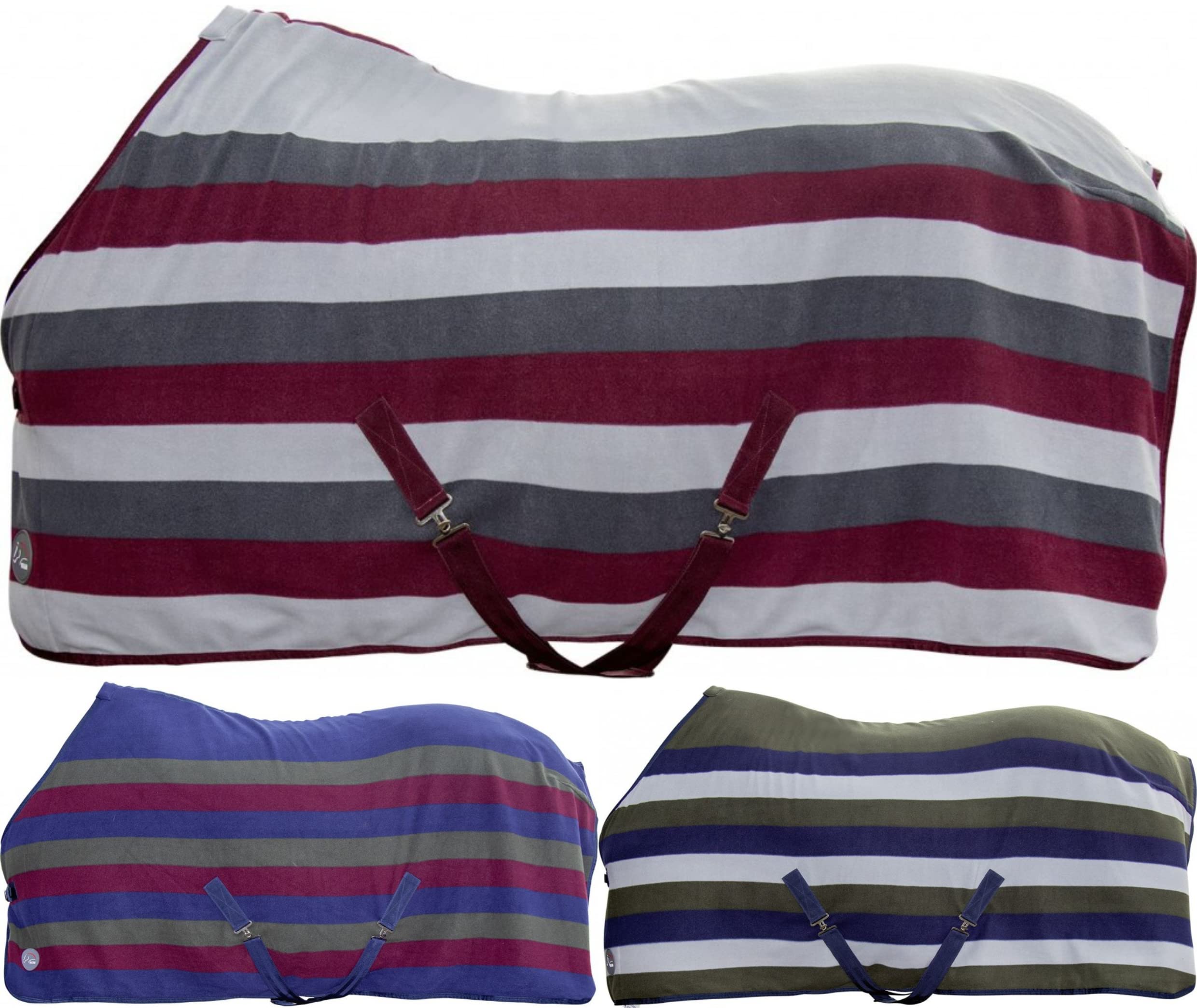 Couverture pour cheval HKM taille 115 pour éviter le coup de froid au box après l'effort