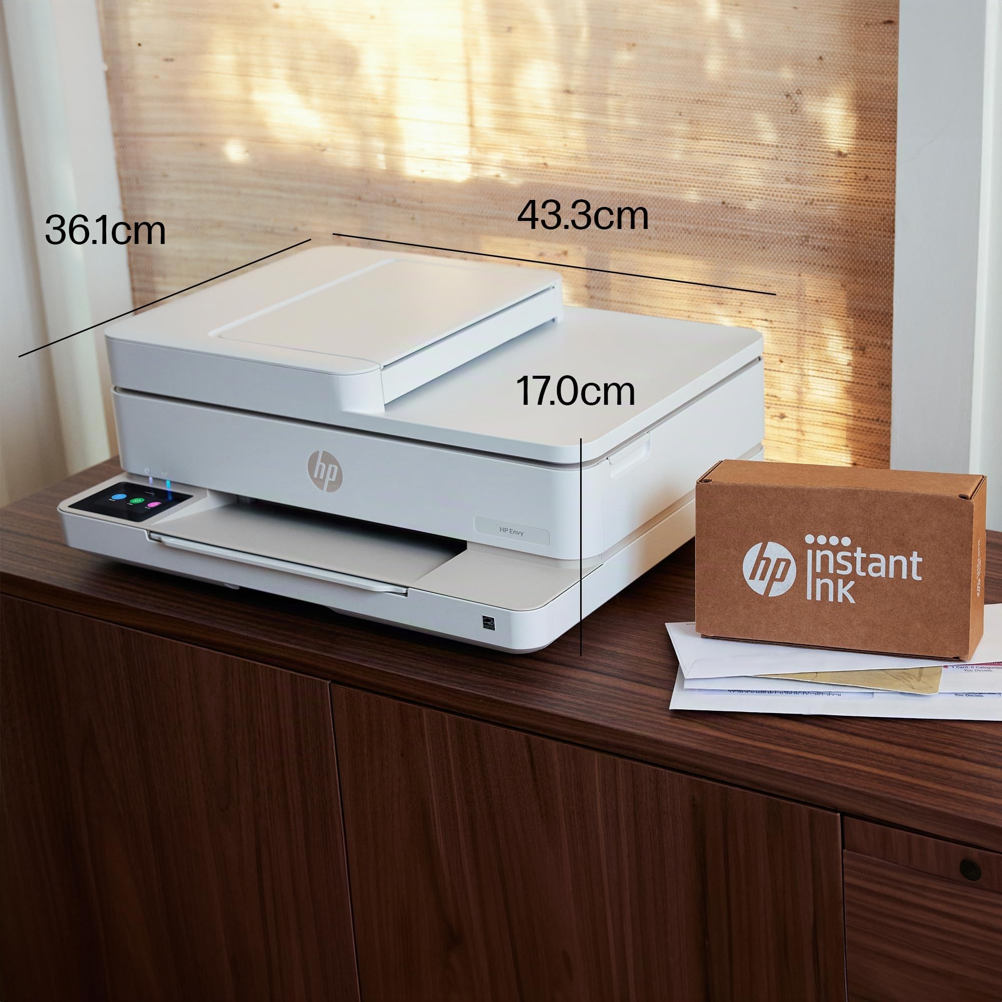 HP Envy 6530e Stampante All in One | Perfetta per la casa | Colore | Wireless | Stampa, scansione e copia | 6 mesi di inchiostro istantaneo gratuito solo a tempo limitato | Alimentatore automatico di