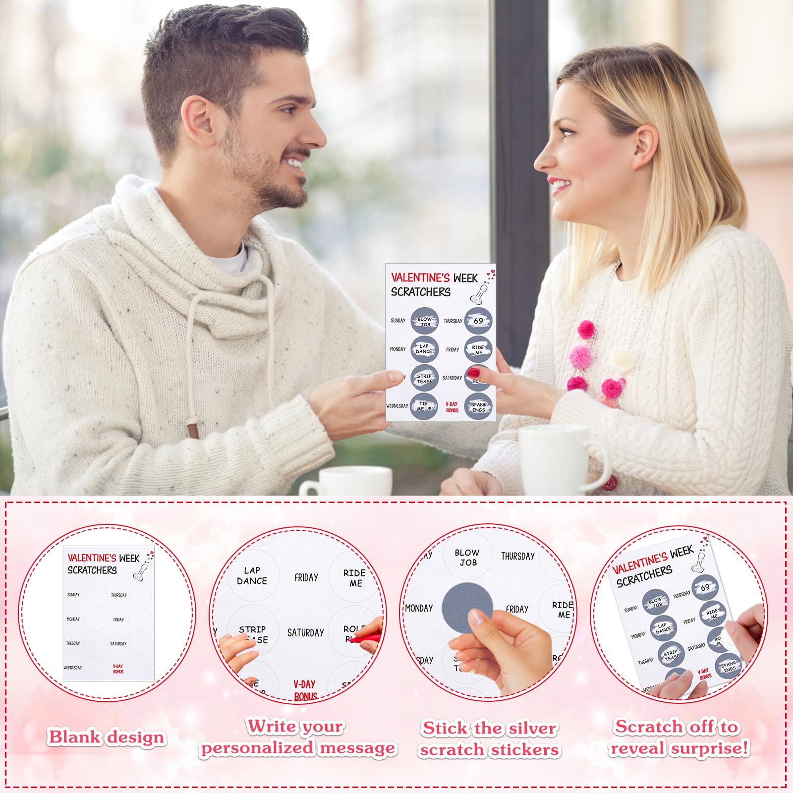 WhatSign Cartes De Saint-Valentin Amusantes En Forme De Champignon