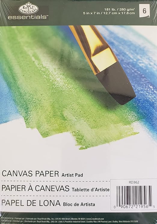 Amazon Com Essentials Canvas Artist Paper Pad 5 X 7 6 Sheets 3 Pack Amazon Com Essentials Canvas Artist Paper Pad 5 X 7 6 Sheets 3 Pack
