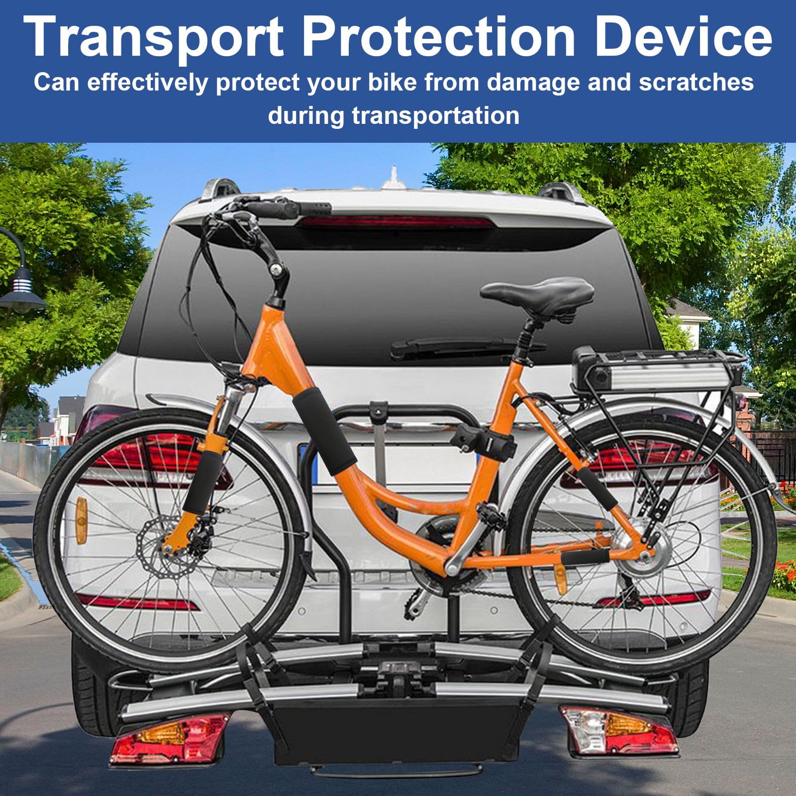 HFDONGL 4 Stück Fahrrad Rahmenschutz Fahrrad Transportschutz Carbon Rahmenschutz Fahrradträger Zubehör für Carbon Frame Protector