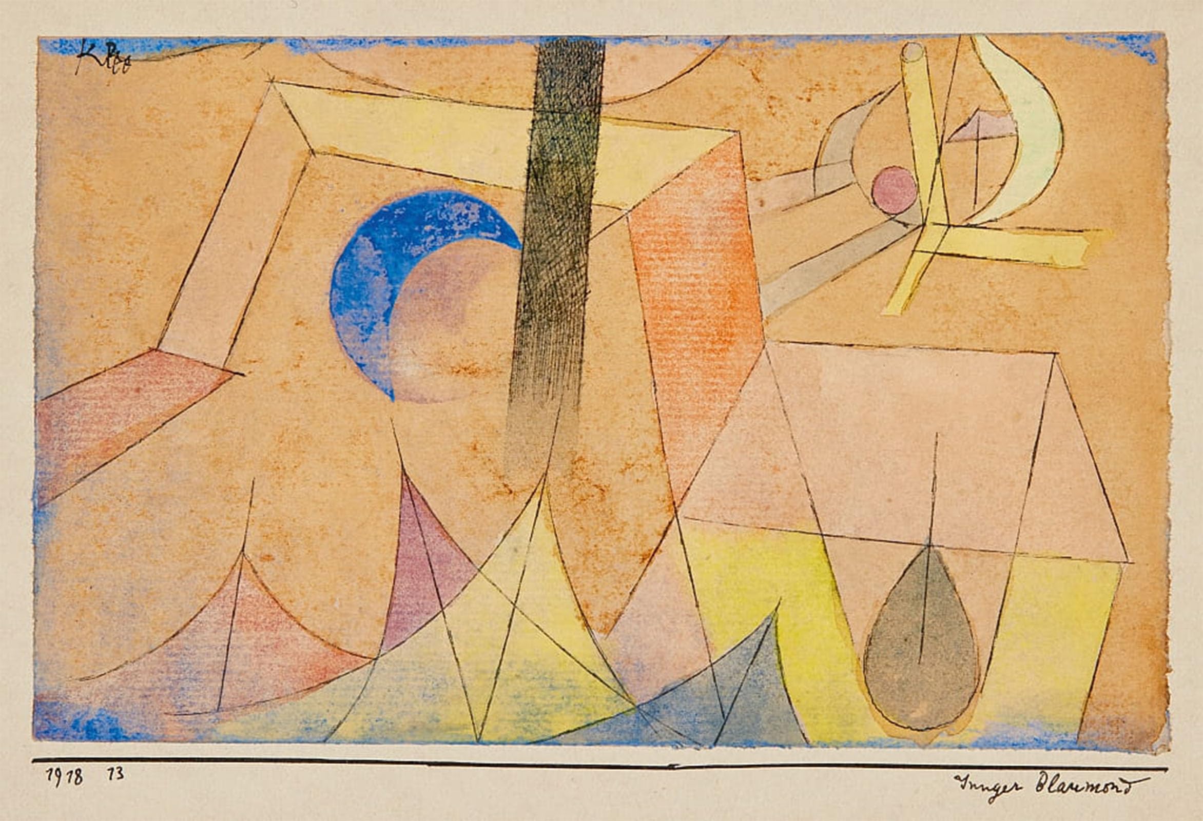 Tableau Junger Blaumond de Paul Klee impression art mural salon - 5