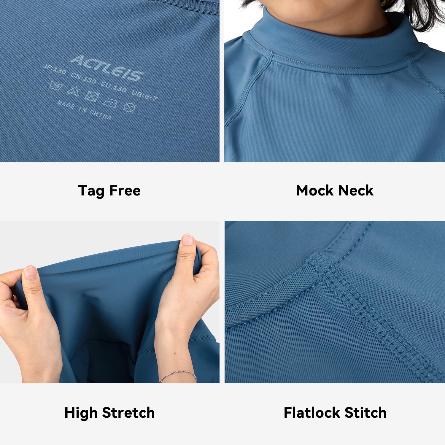 Actleis Boys Swim Shirt Quick Dry Rash Guard Short Sleeve Swimwear Kids Sun Protection UPF50+ UV Shirts - Image 4