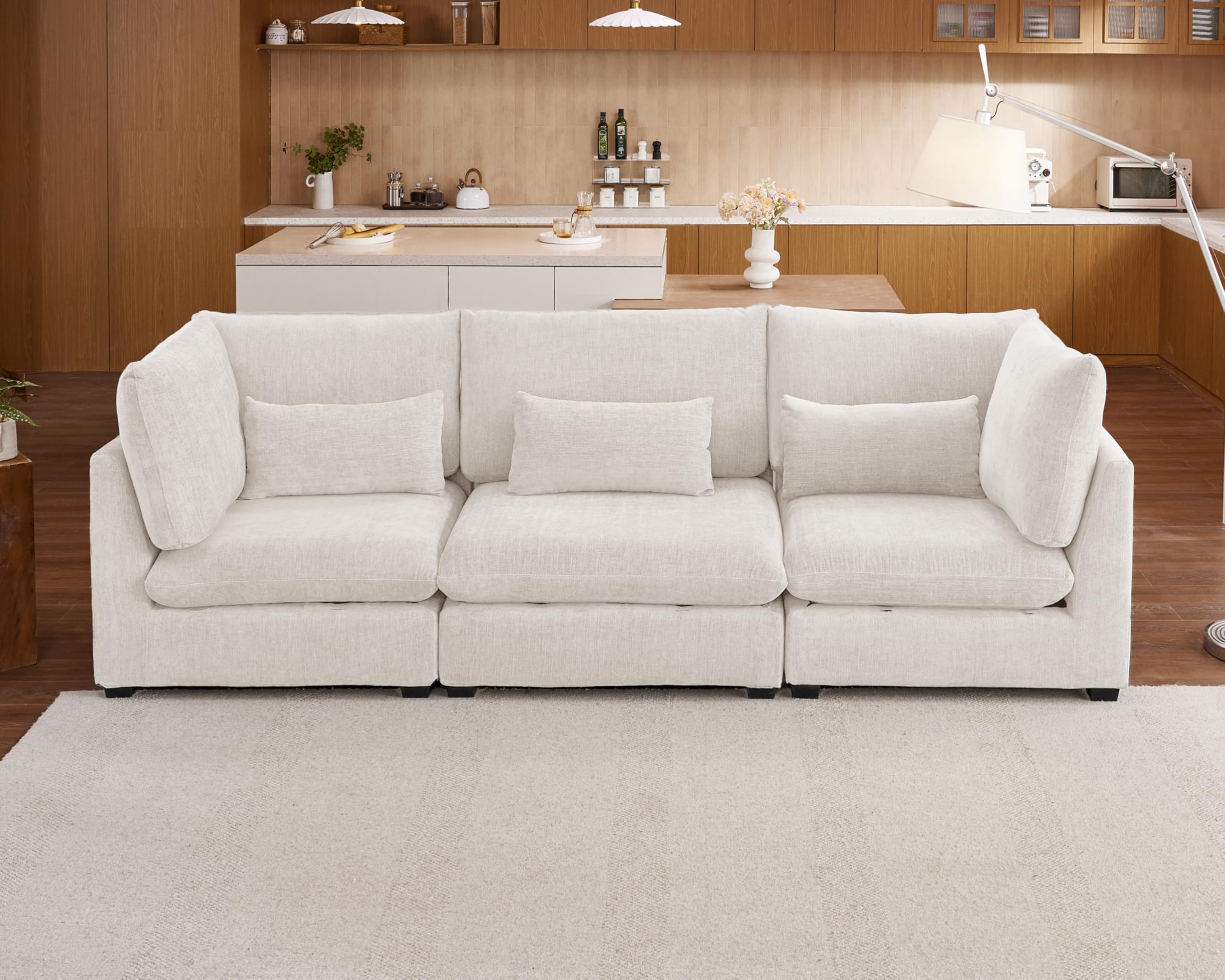 CHIC HOUSE 115 Washable Modular Sectional
