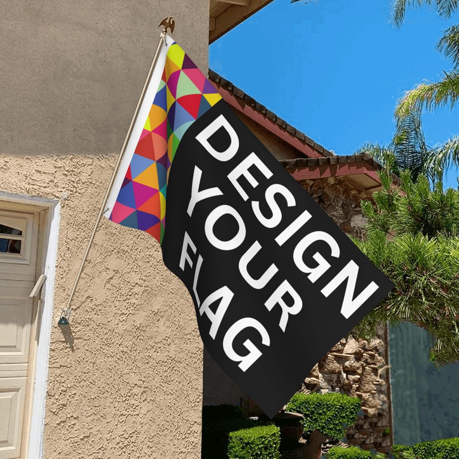 Custom Flag, Personalized Outdoor Banner Flag, Design Your Logo Image Text, One Sided or Double-Sided Printing Large for Garden House Porch, No Pole Included (5x8 FT)